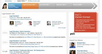 The Career Explorer page on LinkedIn