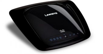 The Linksys WRT160N wireless router