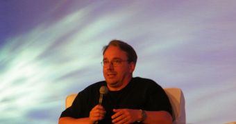 Linus Torvalds at LinuxCon North America 2012