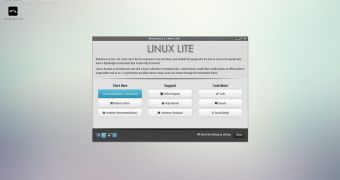Linux Lite 2.2 Beta 1 welcome screen