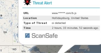 Live Global Map Displaying Internet Threats