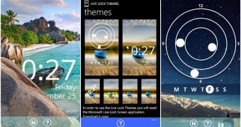 Live Lock Themes for Windows Phone (screenshots)