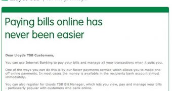 Lloyds TSB Phishing: Your Internet Banking Account Status