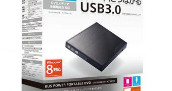 Logitec USB-connected DVD drive