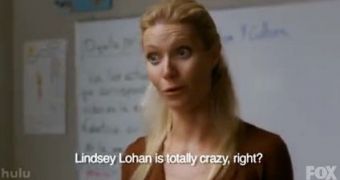 “Glee” mocks Lindsay Lohan, mom Dina wants to sue