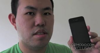 2010 - Jason Chen, Gizmodo editor, holding Apple's as-of-then unreleased iPhone 4