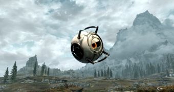 The Portal 2 Space Core is now in Skyrim