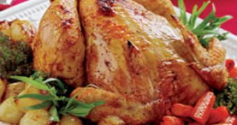 Roast chicken should be eaten without the skin or any additional visible fat