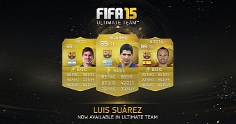 Luis Suarez comes to FIFA 15 Ultimate Team