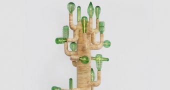 Cactus-shaped lamp is a lesson in sustainability