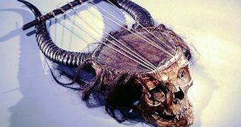 A lyre made of an actual human skull is now kept in storage at the Metropolitan Museum of Art in New York City, US