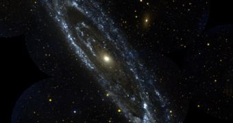 Image of the nearest spiral galaxy, Andromeda also known as M31