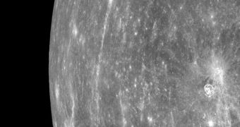 This March 29, 2011 image is the first collected by a spacecraft circling Mercury in a stable orbit