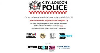 City of London Police takes down another site