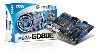 MSI P67A-GD80 (B3) revision motherboard free of Intel's SATA issues