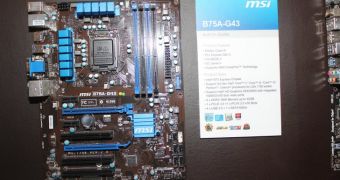MSI B75A-GD43 Intel Ivy Bridge LGA 1155 motherboard