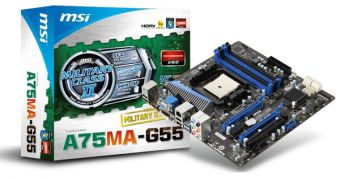 MSI unveils its own A75 motherboard