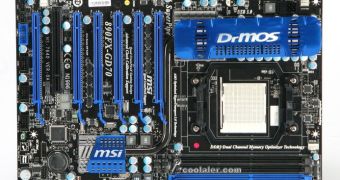 MSI Motherboard 890FX-GD70 Pictured