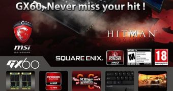 The GX60 Hitman Edition Notebook features an A10-5750M CPU as well as a new generation AMD HD7970M GPU