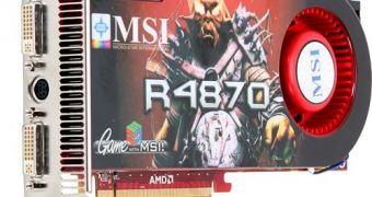The MSI HD 4870 graphics card