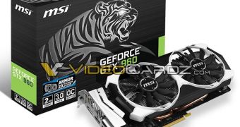 MSI Readies GeForce GTX 960 Graphics Card with Armor Cooler