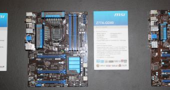 MSI Z77A-GD80 Intel Z77 motherboard with Intel Thunderbolt support