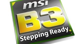 MSI B3 stepping ready logo that is present on fixed Intel Sandy Bridge motherboards