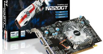 MSI announces the new GeForce GT 220 graphics card