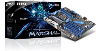 MSI updates its replacement procedure for products affected by Intel's SATA bug - MSI P67 Big Bang Marshal motherboard pictured