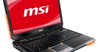 MSI G series gaming laptop with Radeon HD 6870 mobile graphics
