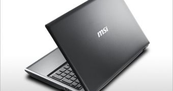 MSI FX600 notebook pictured