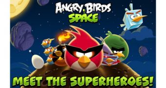 Angry Birds Space welcome screen