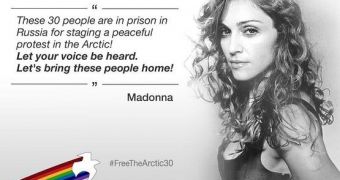 Madonna asks for the immediate release of the Arctic 30