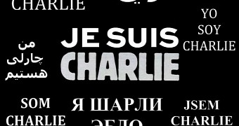 Je Suis Charlie, a sign of solidarity with the French people after Paris attacks on Charlie Hebdo