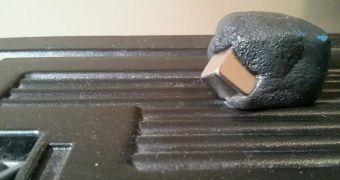 Magnetic putty eats cube magnet