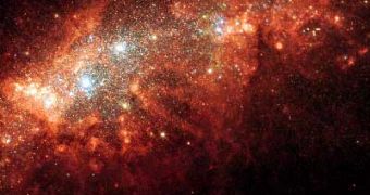 Dwarf galaxy NCG, one of the many pushed away by the dark energy