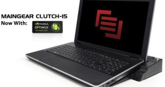 Maingear Clutch-15 notebooks with Nvidia Optimus