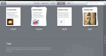 Evernote iPad example