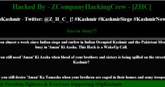 Geo TV hacked by ZHC