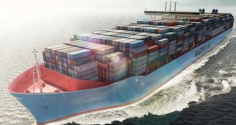 Maersk's ships, like this one, are using 3D printing now