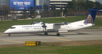 The Bombardier Dash 8 Q400 aircraft of Flight 3407 was identical to this one
