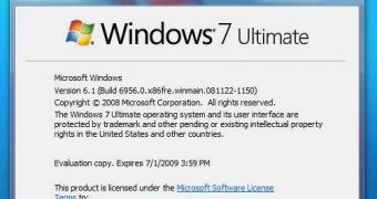 Windows 7 Build 6956 winver