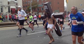 Jesus runs the NYC marathon