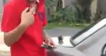 Malaysian Guy demonstrates a dangerous way to light a smoke