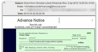 Christian Liberty Financial scam email