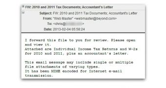 Beware of bogus tax-related emails
