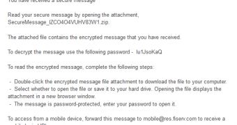 Bogus Fiserv email distributes malware