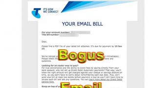 Bogus Telstra email bill (click to see full)