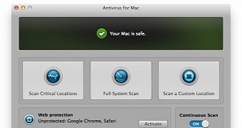 Bitdefender Antivirus for Mac interface