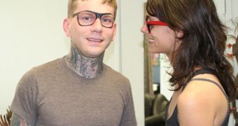 Man Has Ray-Ban Glasses Tattooed on His Face
